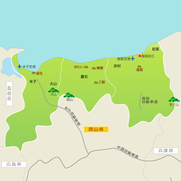 鳥取県地図